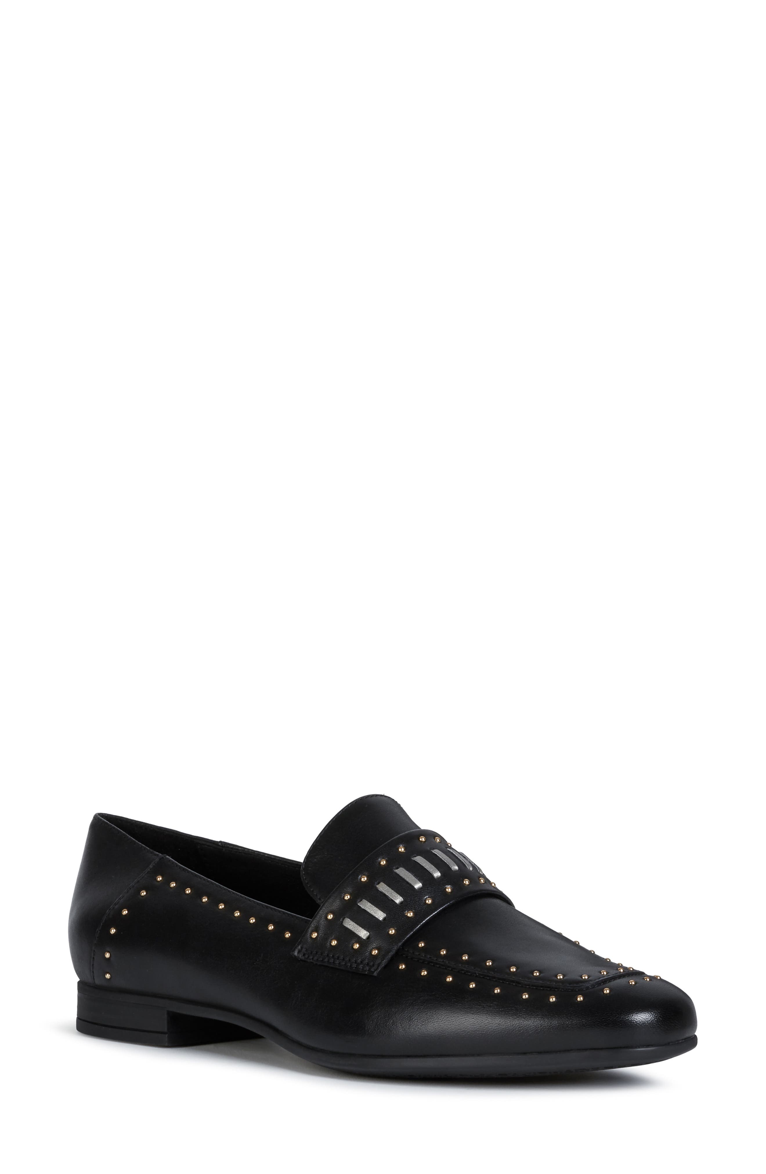 Geox Marlyna Studded Loafer, Main, color, 