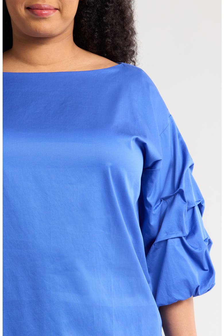 Balia Cotton Popover Top, Alternate, color, ROYAL BLUE