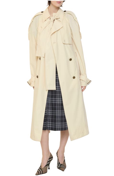 Long Canvas Trerose Trench Coat