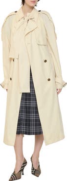 Burberry Long Canvas Trerose Trench Coat