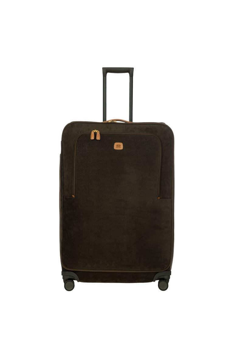 Life Softside 32" X-Large Checked Compound Spinner Luggage, Main, color, Olive