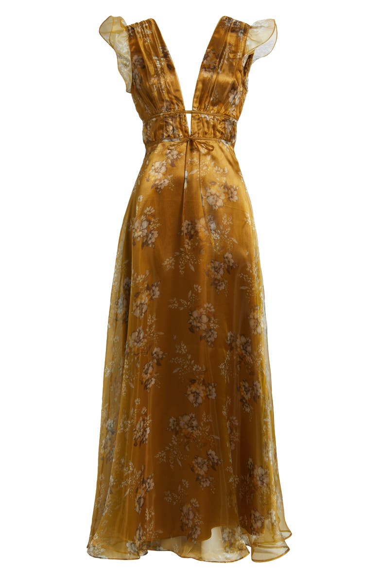 Lulus Eliza Organza Gown, Alternate, color,