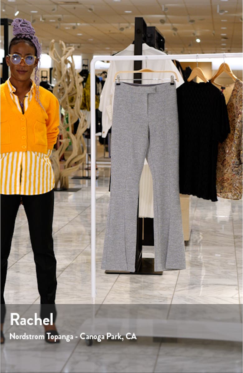 Slit Hem Marled Jersey Trousers, sales video thumbnail