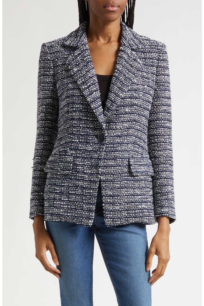Healy Tweed Dickey Jacket, Alternate, color, NAVY MULTI