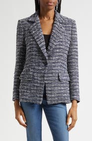 Veronica Beard Healy Tweed Dickey Jacket