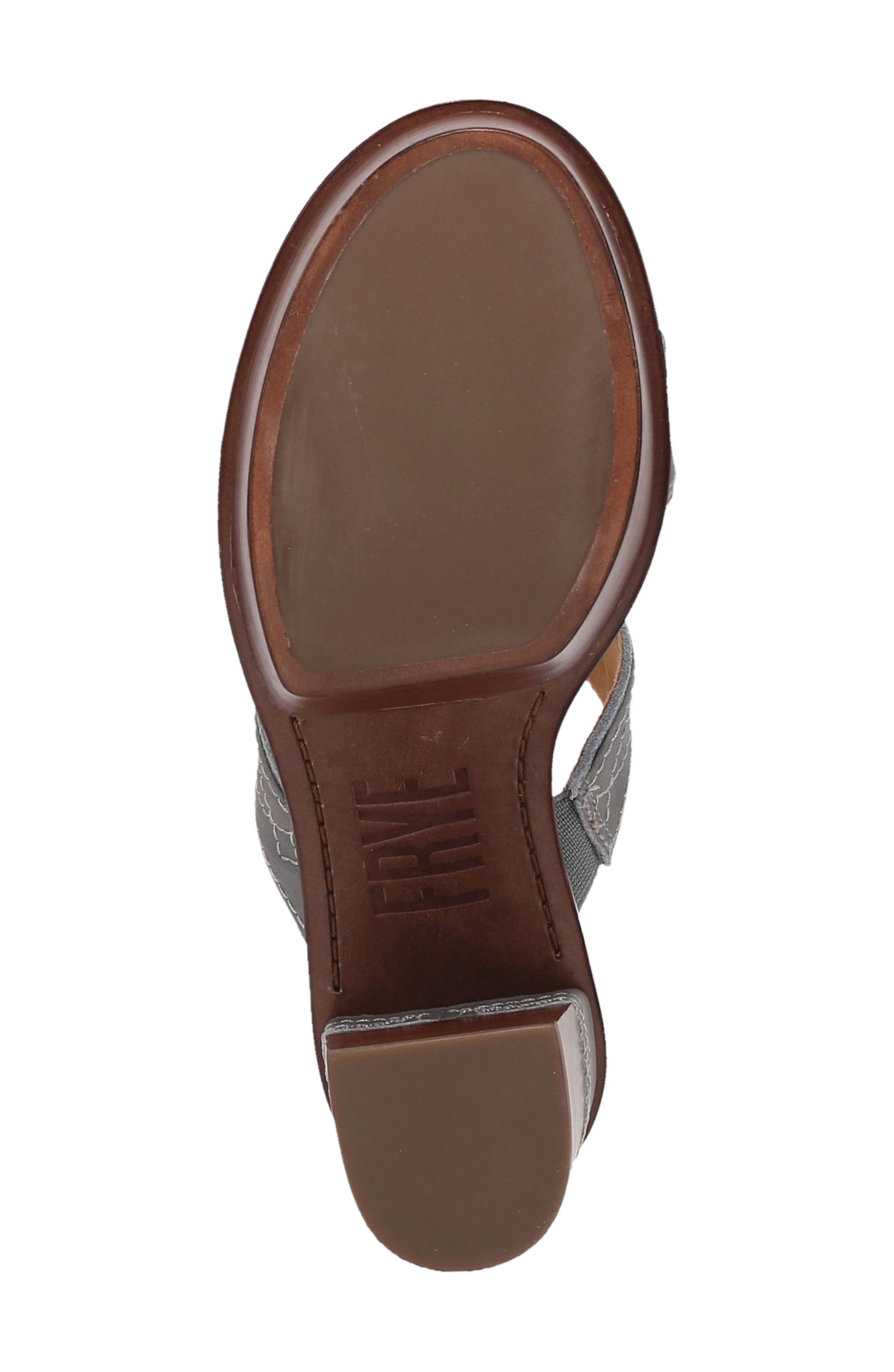 Frye Pipa Platform Sandal, Alternate, color, Grey Sky