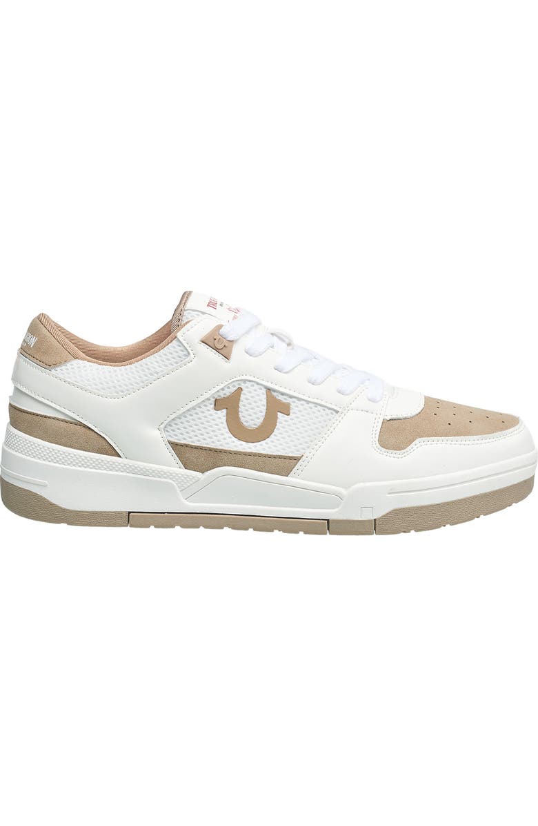 True Religion Travis Court Sneaker, Alternate, color, White/Tan