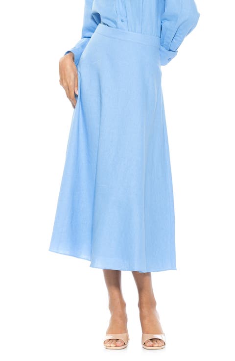 Brilyn Linen Midi Skirt