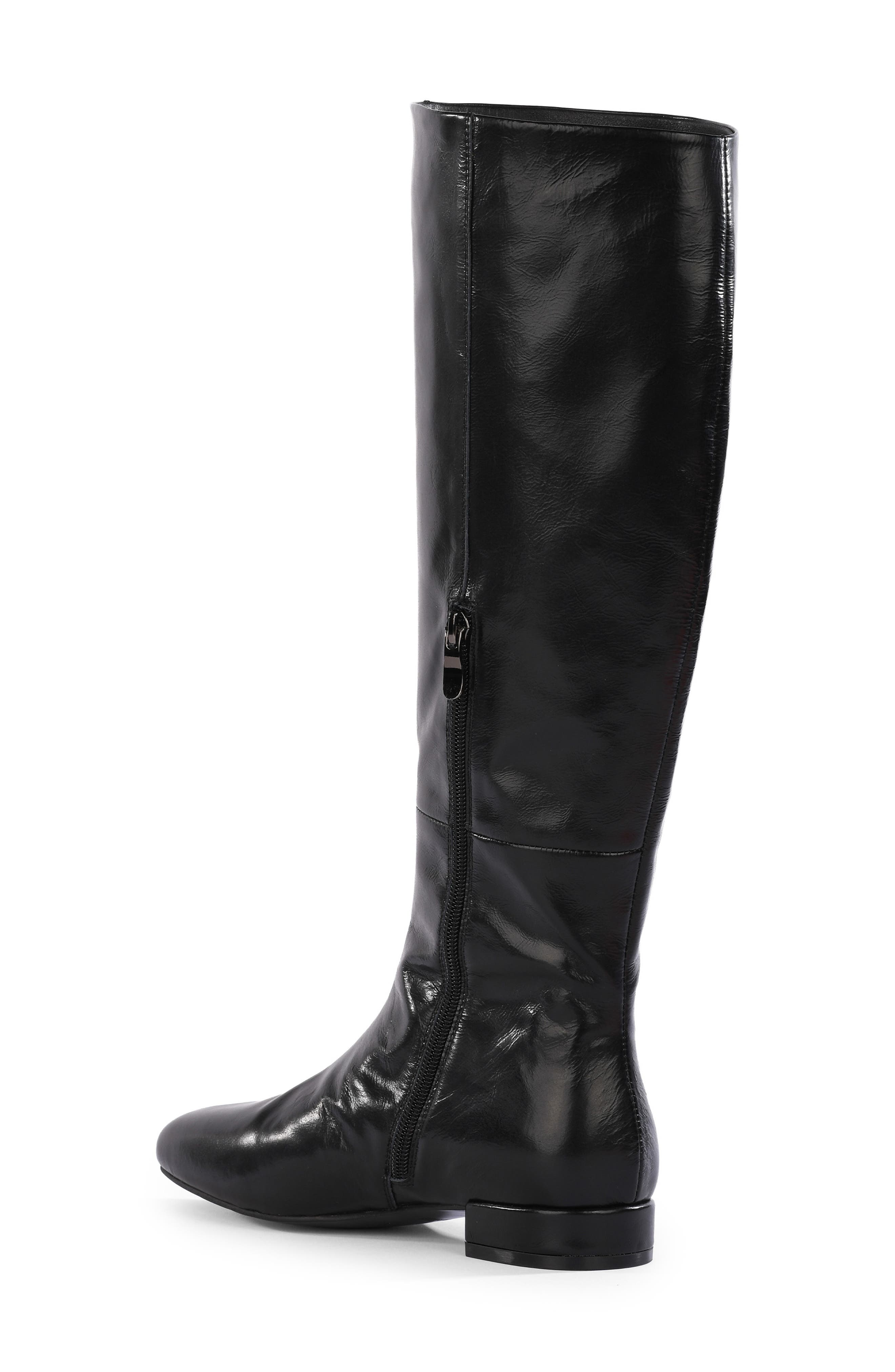 Stand by Me Leather Knee High Boot, Alternate, color, BLACK