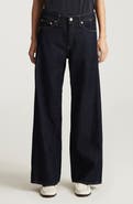 Mavi Jeans Siena High Waist Ankle Wide Leg Jeans