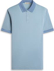 Bugatchi Tipped Pima Cotton Piqué Polo