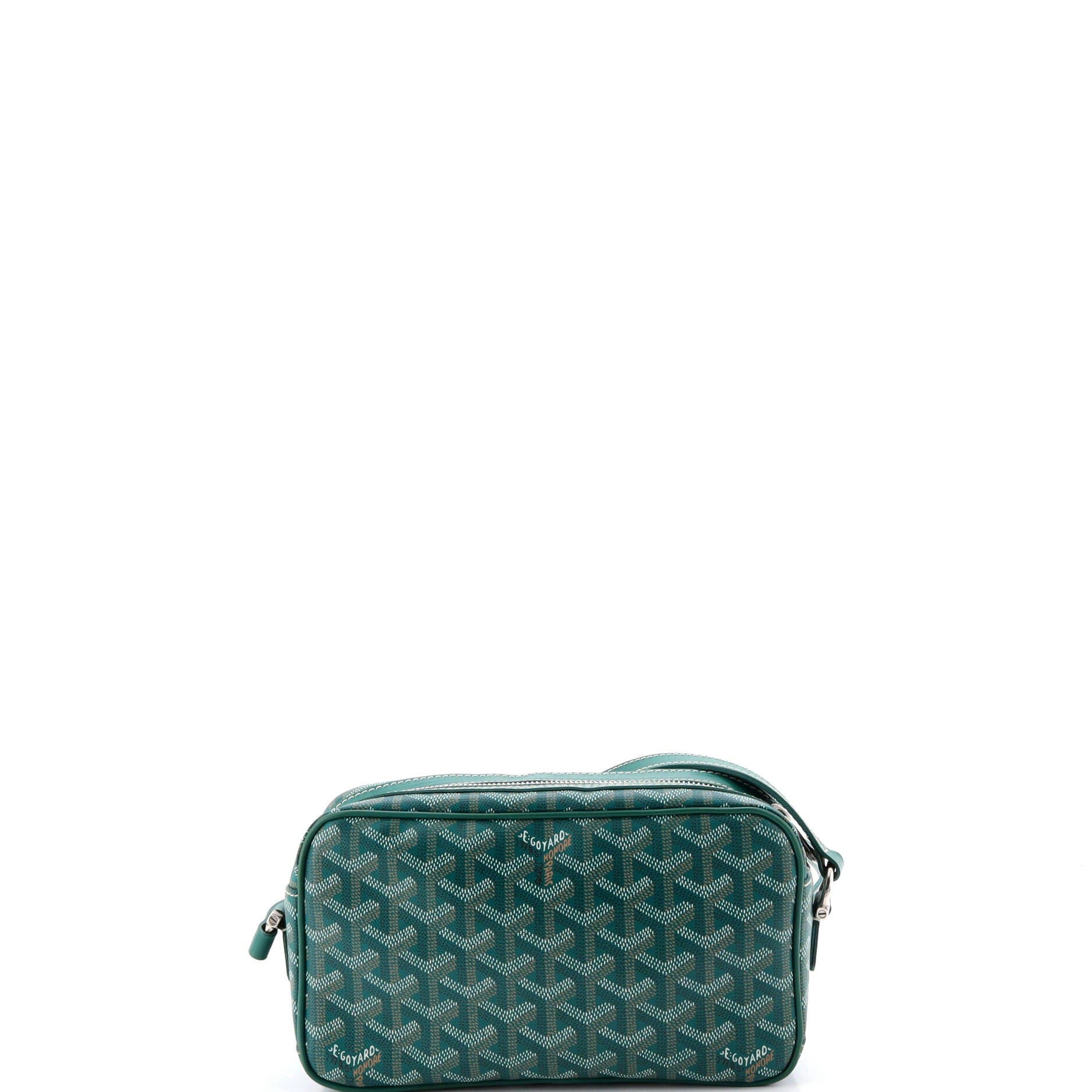 Cap Vert Bag Printed Coated Canvas, Alternate, color, Green