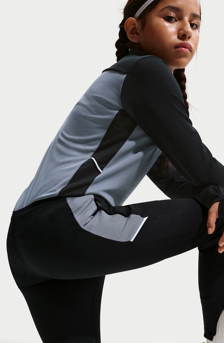 Nike Kids' Academy Dri-FIT Soccer Pants, Alternate, color, Black/ Grey/ Hot Punch/ Volt