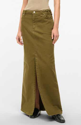 STAUD + Wrangler The Denim Maxi Skirt