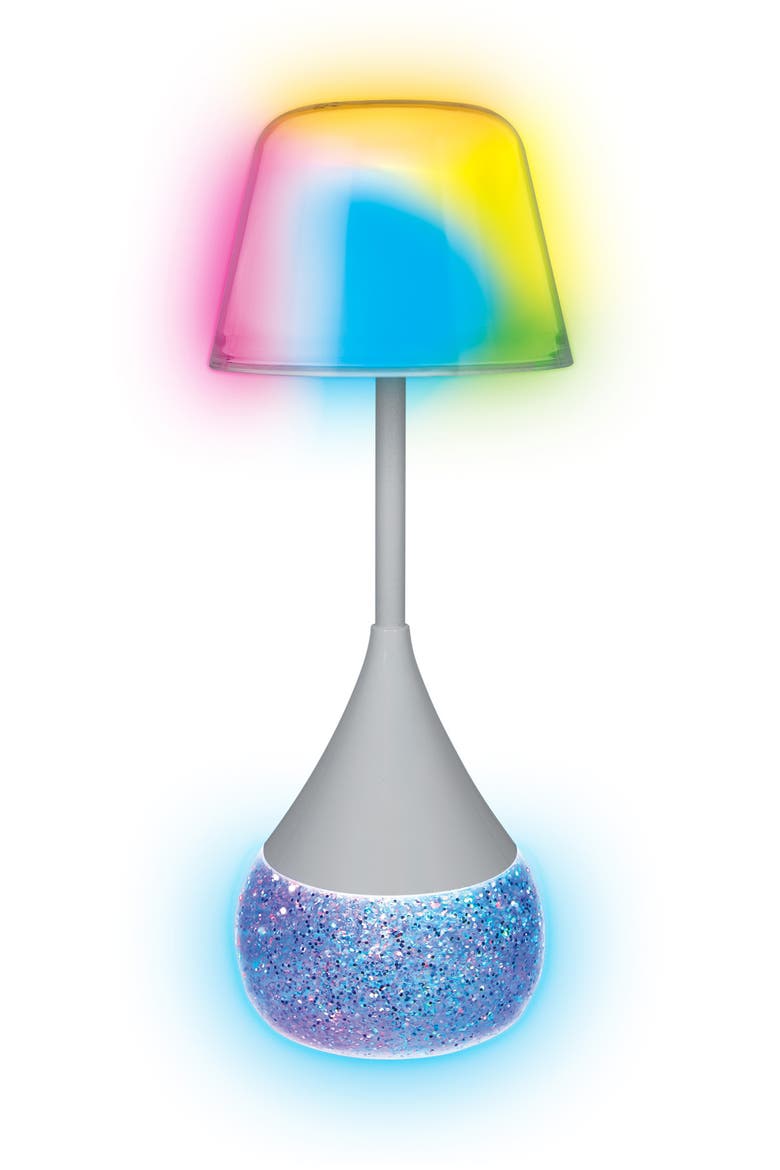LED Glitter Table Lamp, Main, color, WHITE