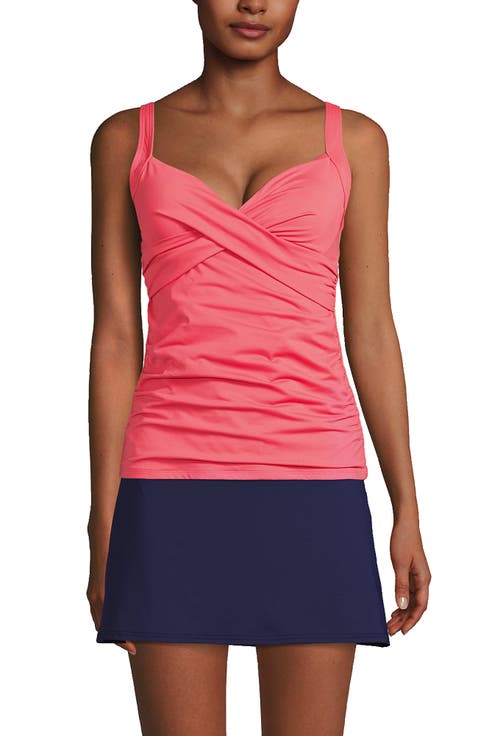 Wrap Underwire Tankini Top Swimsuit