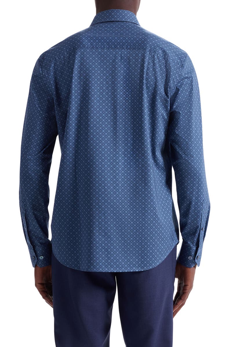 Bugatchi James OoohCotton<sup>®</sup> Button-Up Shirt, Alternate, color, Cobalt