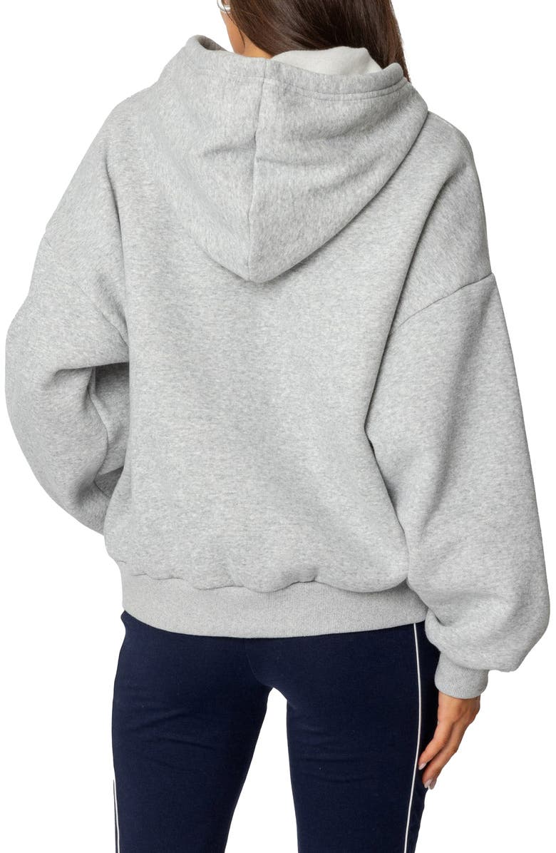 EDIKTED San Francisco Hoodie, Alternate, color, Gray-Melange