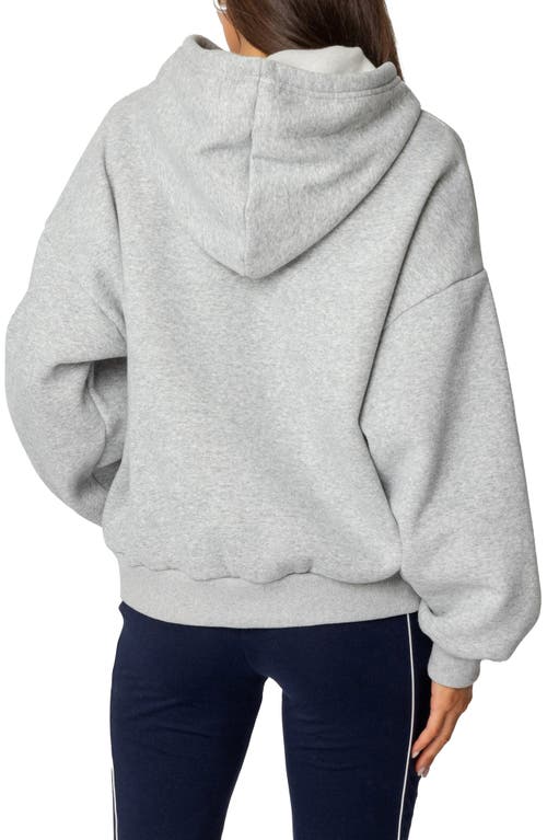 Shop Edikted San Francisco Hoodie In Gray-melange