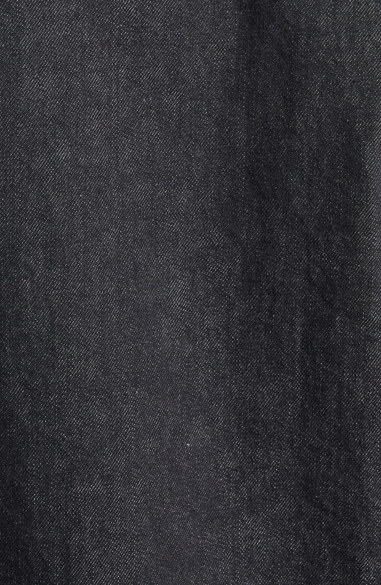 Moncler Logo Denim Overshirt, Alternate, color,