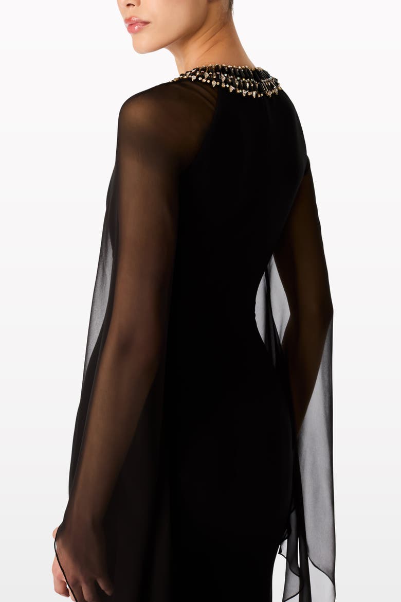 Charma Maxi Dress, Alternate, color, Liquorice
