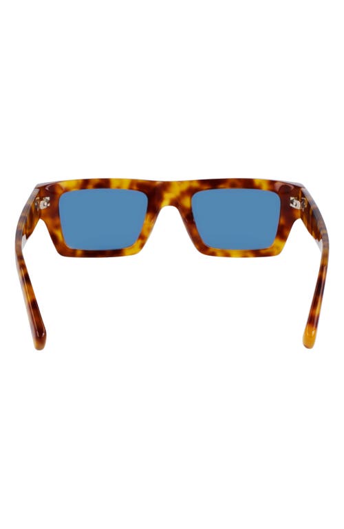 Ferragamo Prisma 50mm Rectangular Sunglasses In Blonde Tortoise