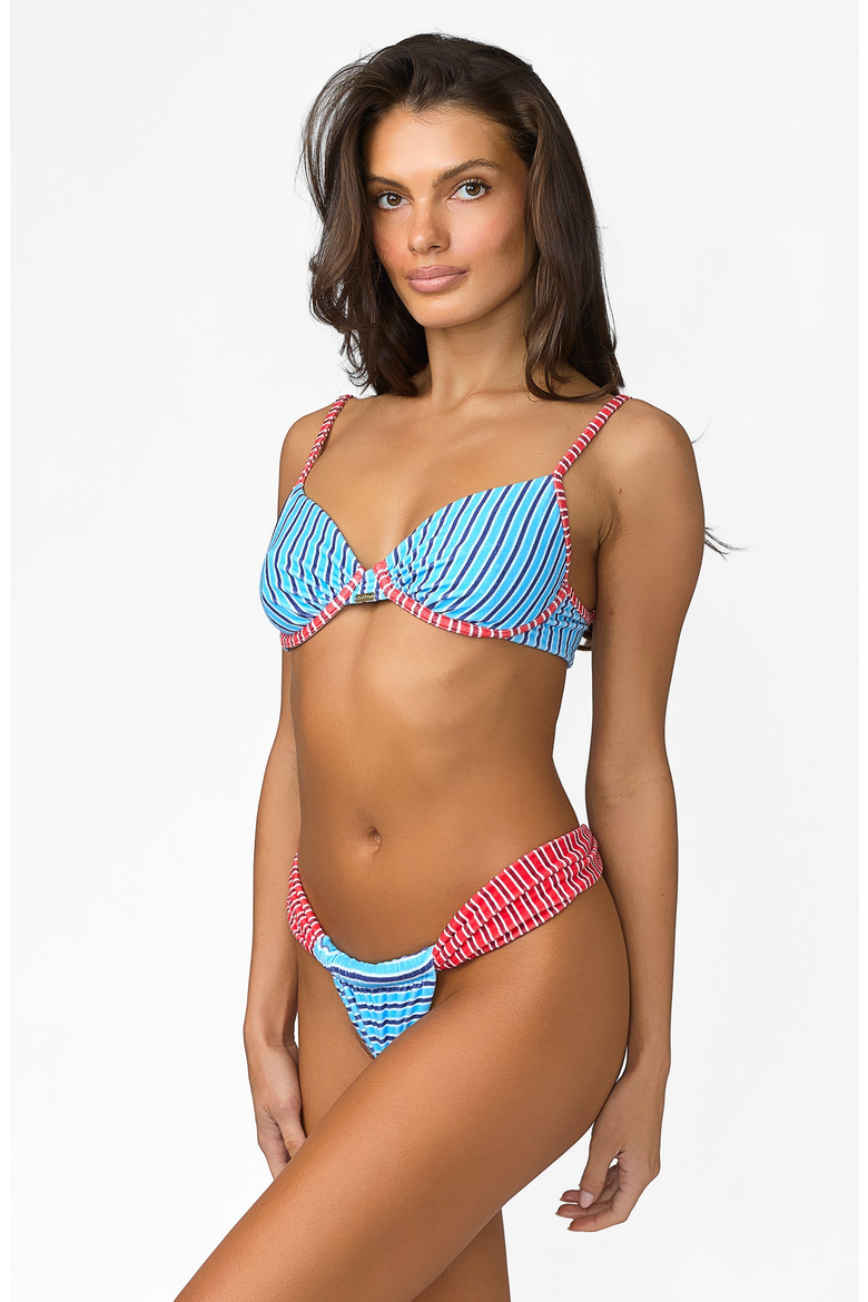 River Underwire Top, Alternate, color, Blue Multi Stripe