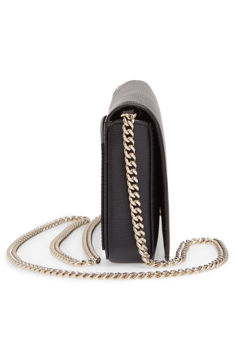 Kate Spade New York sylvia leather wallet on a chain, Alternate, color, 