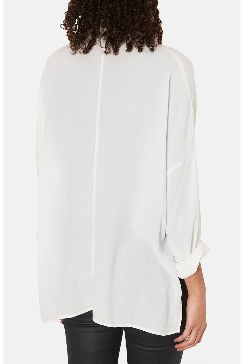Oversized Crinkle Shirt, Alternate, color, WHITE