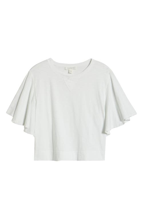 TREASURE & BOND TREASURE & BOND FLUTTER SLEEVE COTTON T-SHIRT