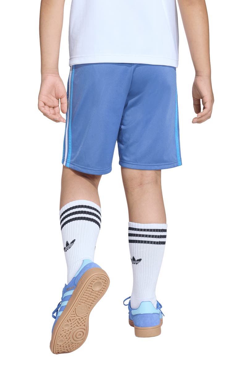 adidas Originals Kids' Firebird Track Shorts, Alternate, color, Crew Blue/ Light Football Gold