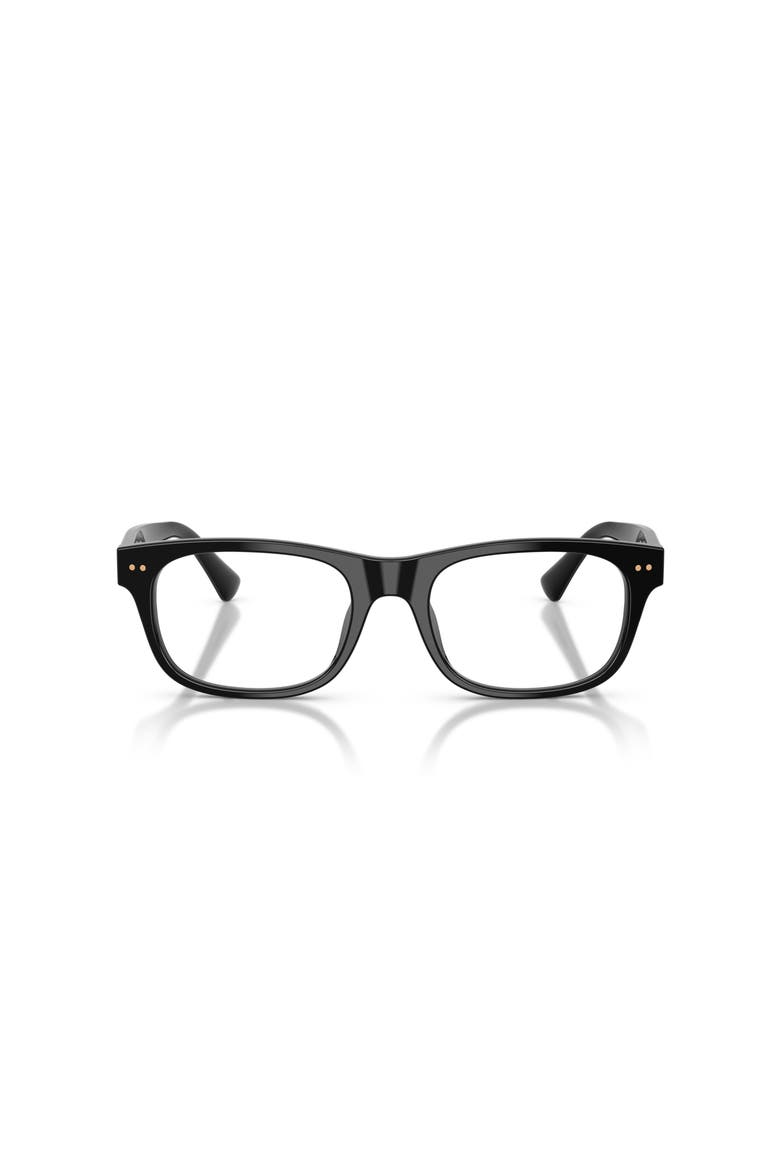 54mm Rectangle optical glasses, Alternate, color, Black