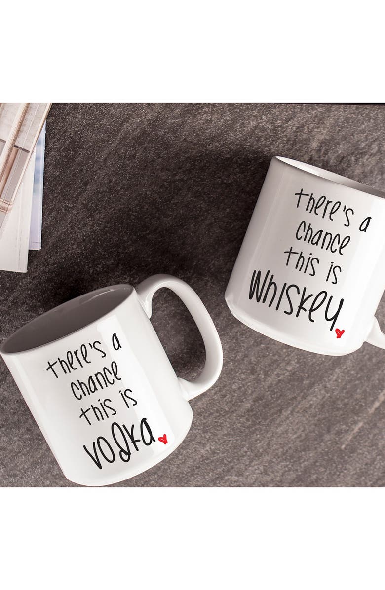 Cathy's Concepts 'There's a Chance' Ceramic Coffee Mugs, Alternate, color, 