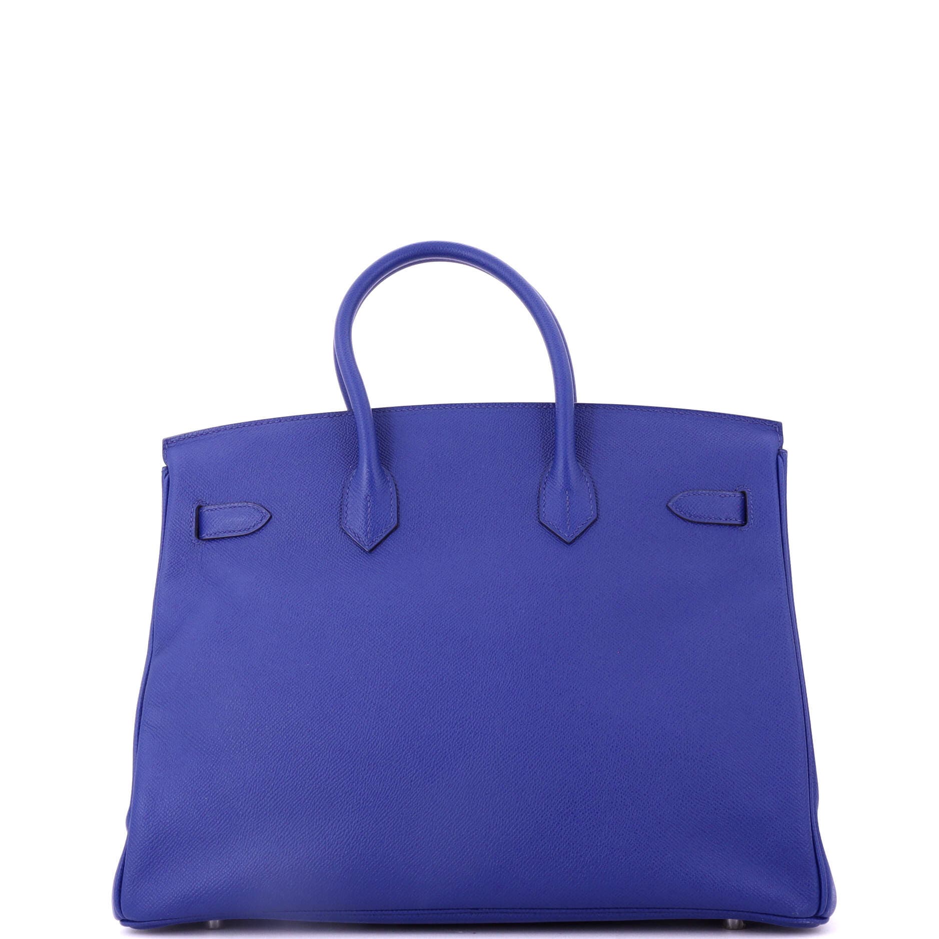 Pre-Owned Hermes Birkin Handbag Blue Epsom with Palladium Hardware 35, Alternate, color, Bleu Electrique