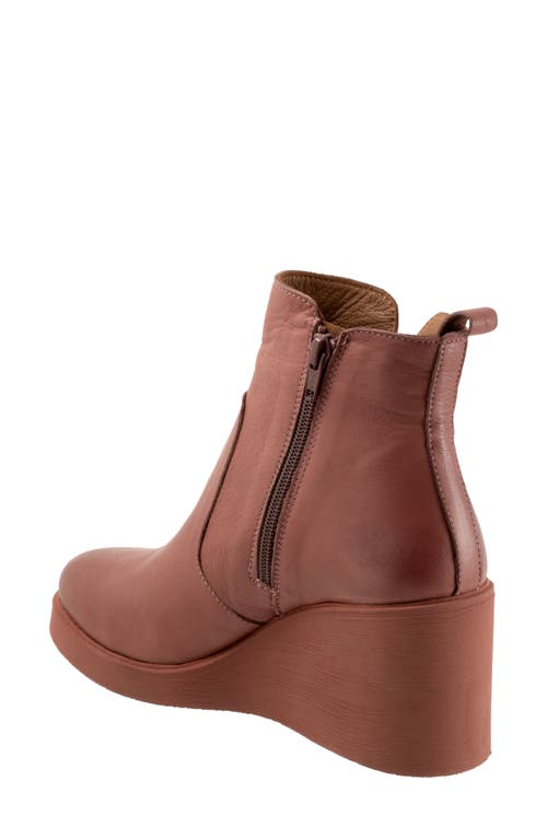 Bueno Laura Platform Wedge Bootie In Brown