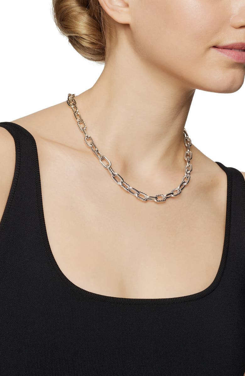 David Yurman Madison Small Necklace, Alternate, color, Silver