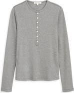 Alex Mill Laine Cotton Blend Rib Henley