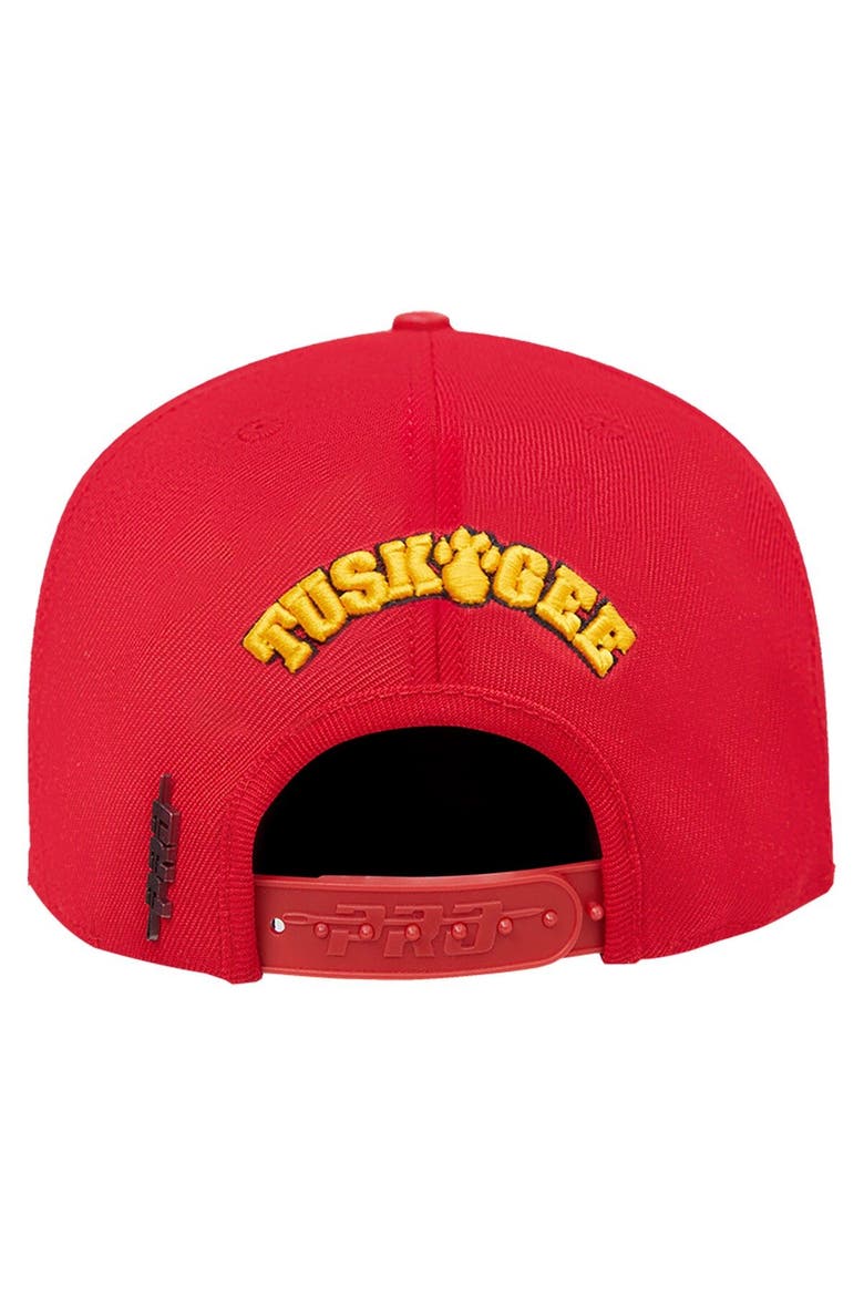 Men's Pro Standard  Crimson Tuskegee Golden Tigers Evergreen Mascot Snapback Hat, Alternate, color, Crimson