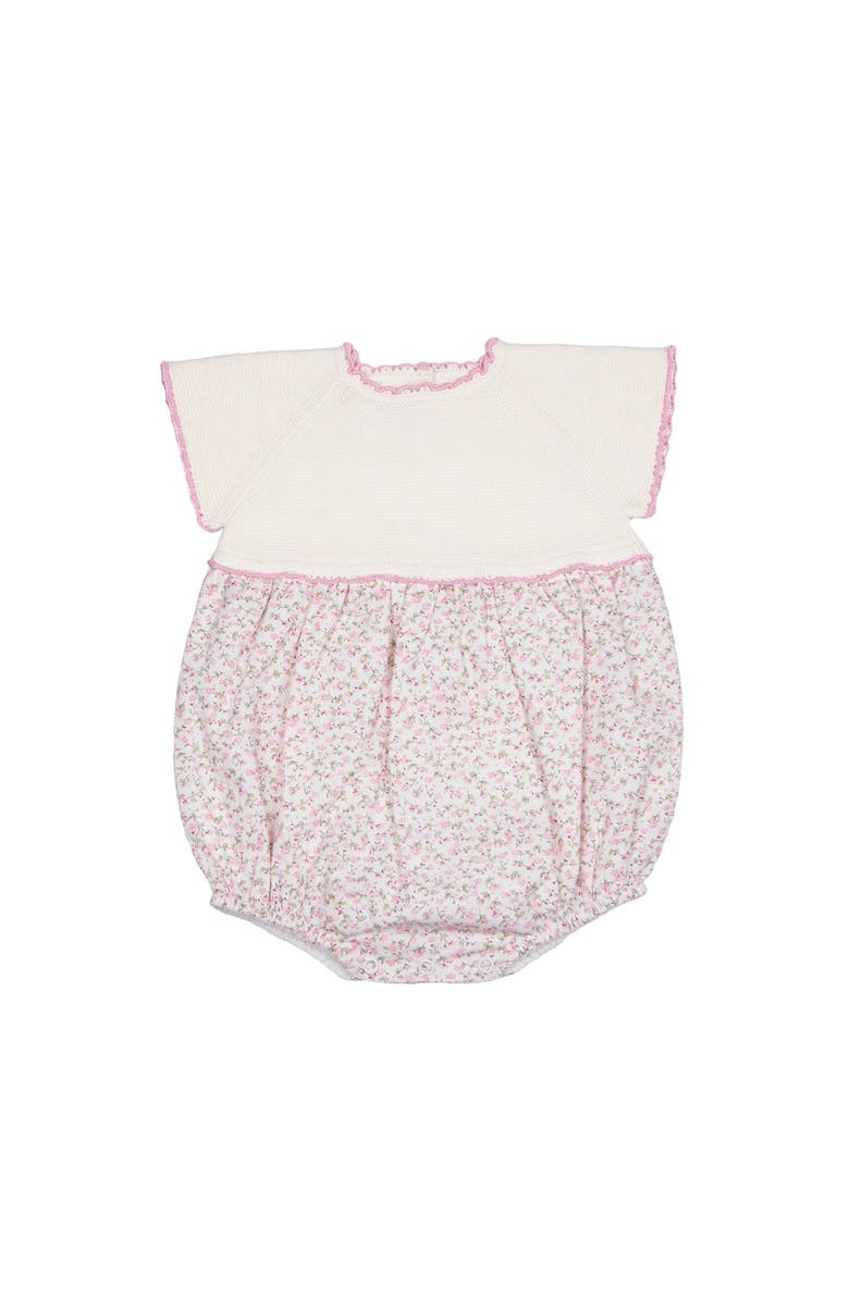 Cuclie Sophie Knit Bubble Romper, Main, color, Ivory Multi