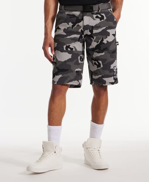 Ecko Unltd . Keep Tabs On Belted Cargo Short