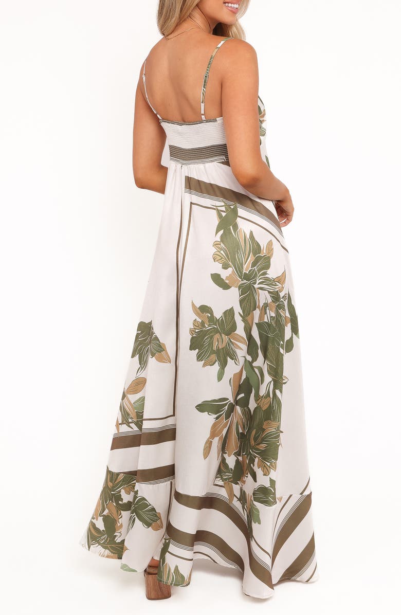 Petal & Pup Elanor Print Sleeveless Maxi Dress, Alternate, color, Olive Print