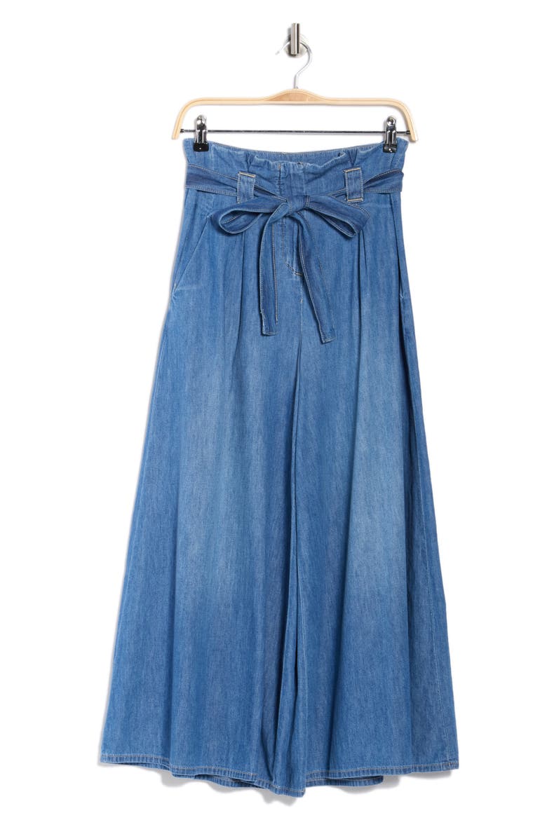Lowen Crop Paperbag Pants, Main, color, STOKES