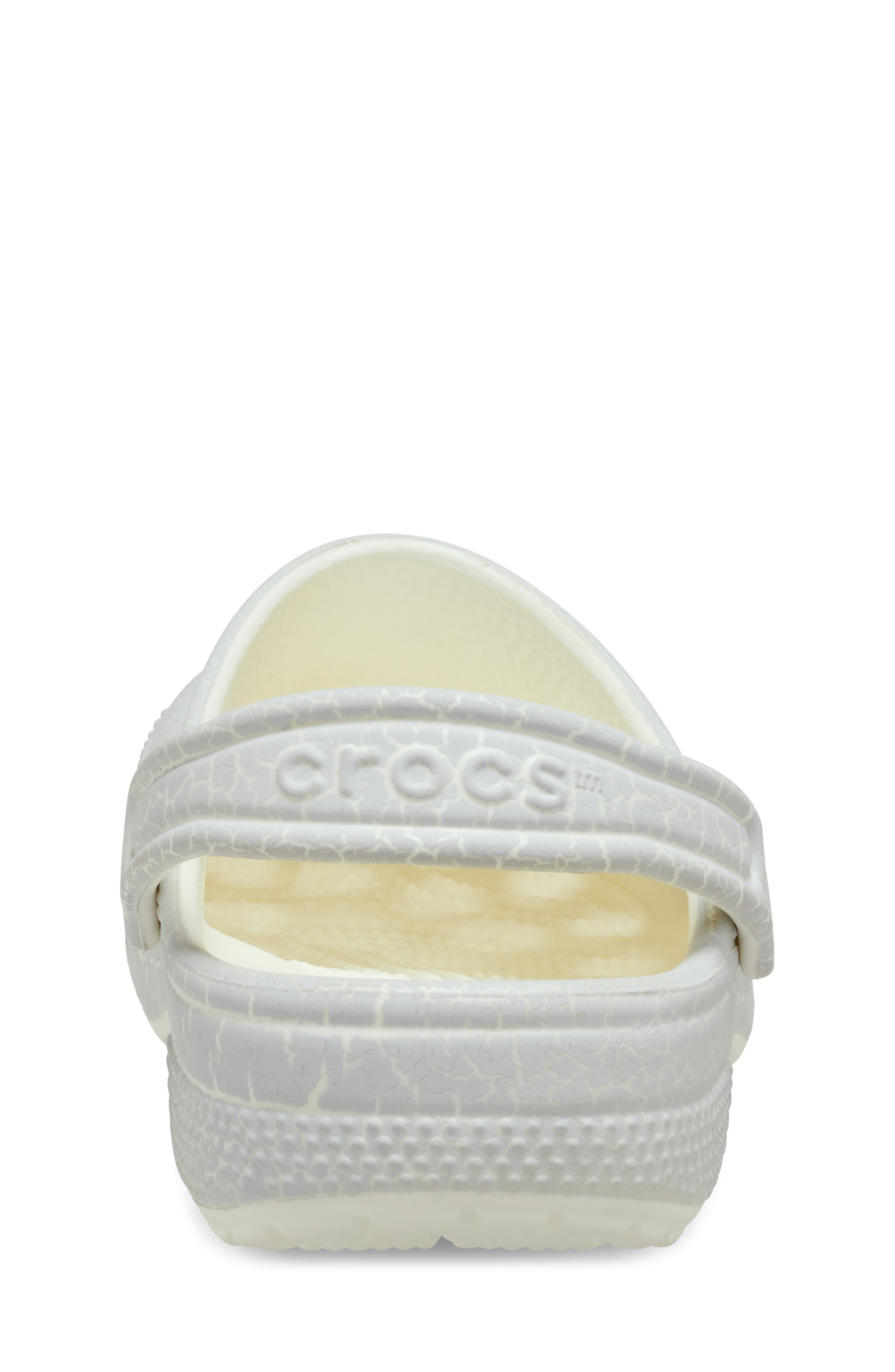 CROCS Kids Classic Crackle Glow in the Dark Clog, Alternate, color, Moon Crackle