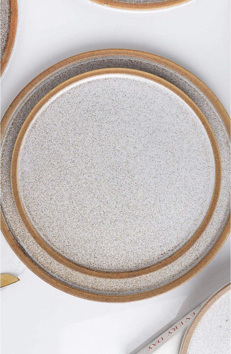 Stone Lain Vince Stoneware 4-Piece Salad Plate Set, Alternate, color, Brown