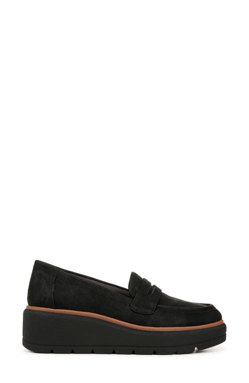 Dr. Scholl's Nice Day Max Wedge Platform Penny Loafer In Black