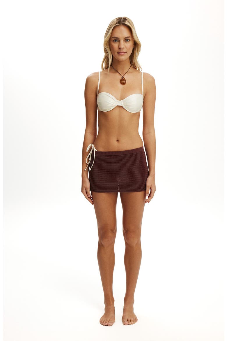 Women's Lenni Knit Mini Skirt, Alternate, color, Espresso
