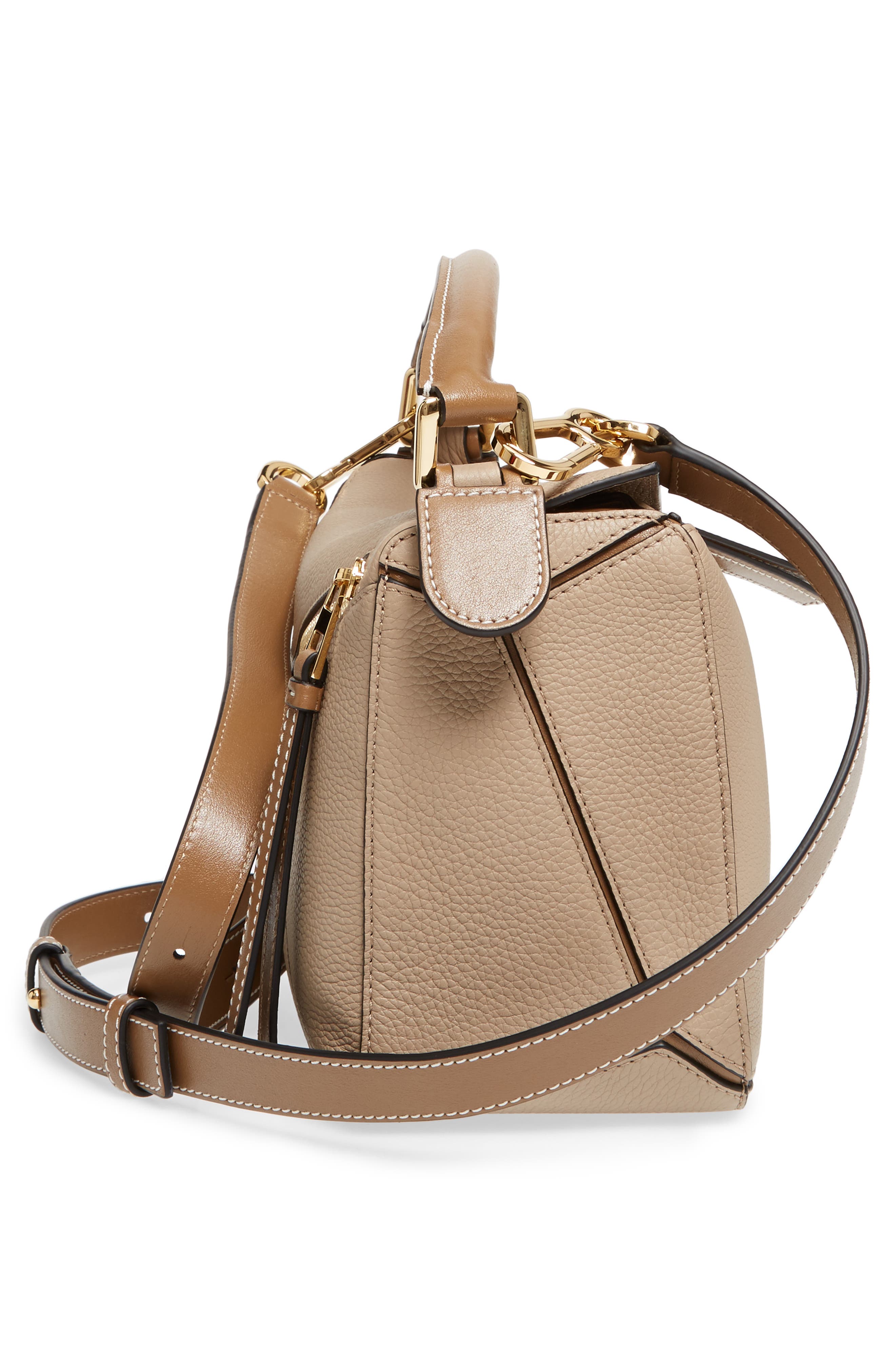 Loewe Small Puzzle Leather Bag, Alternate, color, 
