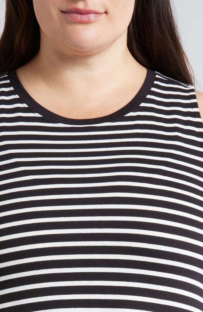 Universal Standard Bay Stripe Cotton Tank Dress, Alternate, color,