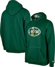 New Era Men's New Era Green New York Jets 3rd Down Plaid Pullover Hoodie