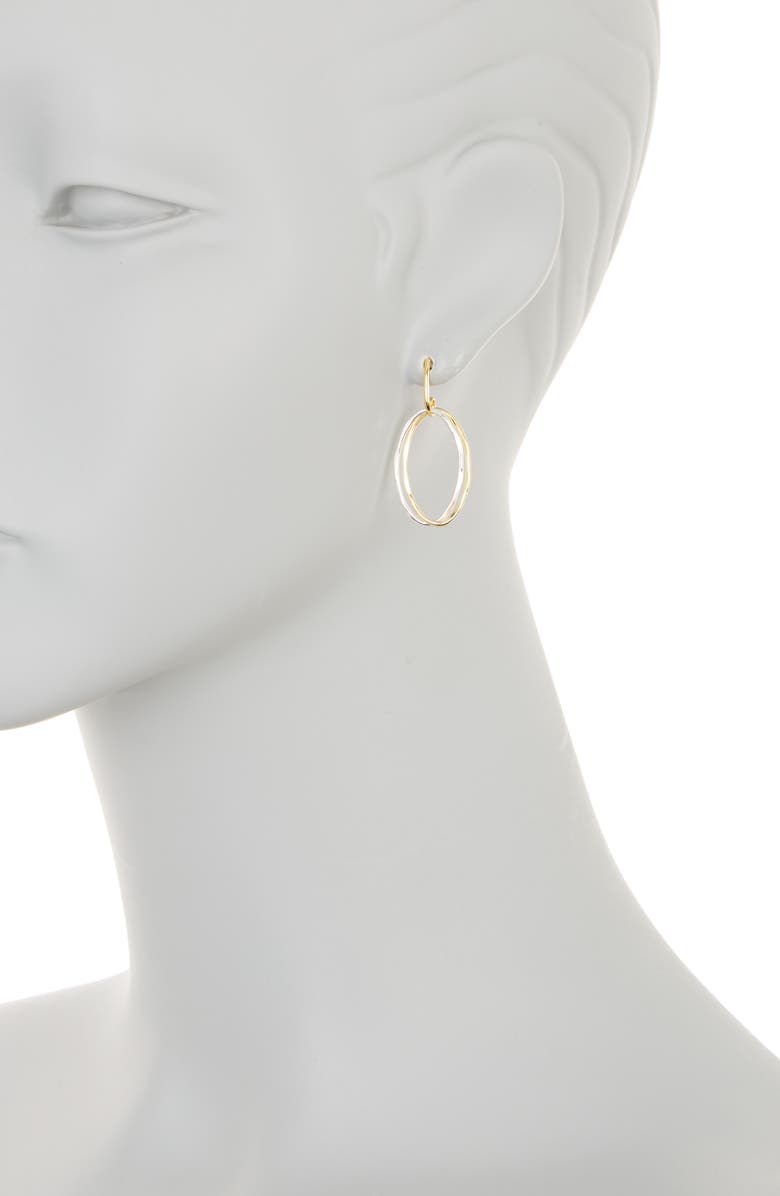 ARGENTO VIVO Two-Tone Frontal Hoop Earrings, Alternate, color, Gold/Sil